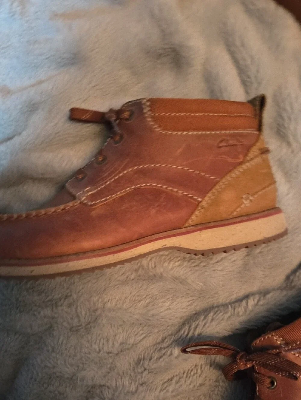 Men's Brown Leather Casual Lace-Up Shoes